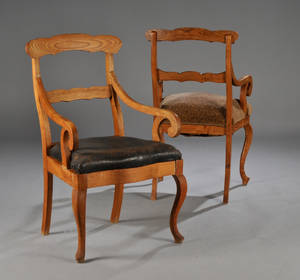 To almuestole af egetræ 2