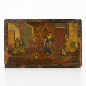 Persiskt skrivfodral lackarbete 1800-tal