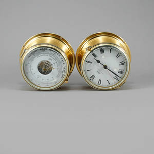 BAROMETER samt SKEPPSKLOCKA