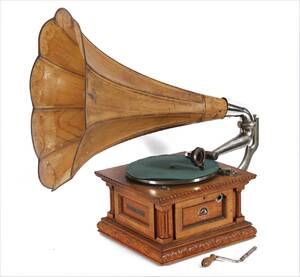 Trattgrammofon, His Masters Voice, 1900-talets början