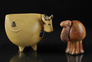 Lisa Larson, Gustavsberg. 2 djurfigurer 2