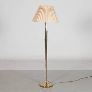 GOLVLAMPA, mässing, G 131, Bergboms