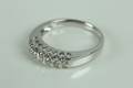 ALLIANSRING, med briljantslipade diamanter, 7 st, vitguld, 18 k