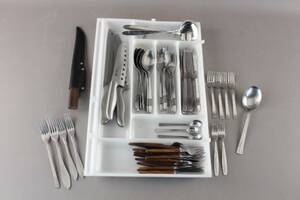 Bestick i rostfritt bla Gense Thebe 4 delar