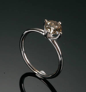 Diamantring, ca. 0.90 ct.