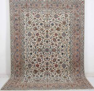 Persisk handknuten matta Keshan, mått 328x232 cm.