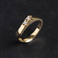 Bræmer Jensen. Ring, 14 kt guld