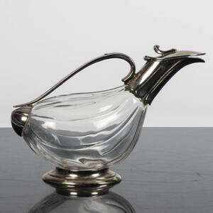 VINKARAFF, glas samt vitmetall, Frankrike