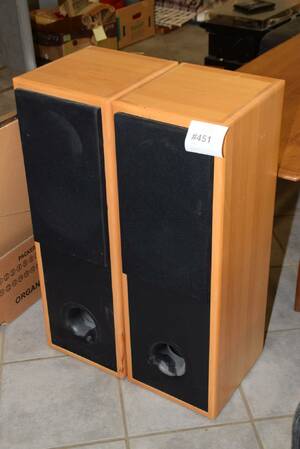 Golvhögtalare 2 st, H 80 cm