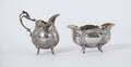 Gräddkanna och sockerskål, silver, 1900-tal