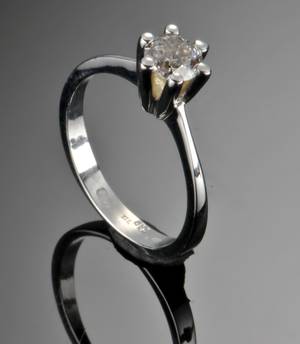 Brillantring - ca. 0.67 ct.