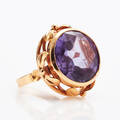 Ring guld med stenar
