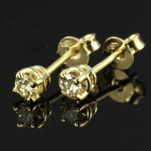 Par brillant ørestikker ca. 0.28 ct.