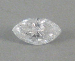 Uindfattet brillant. Ca. 0.46 ct