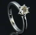 Solitaire ring ca. 0.64 ct.
