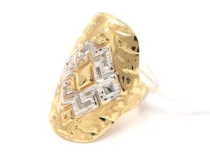 Ring 14K tvåfärgad