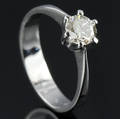 Solitaire ring ca. 0.64 ct.