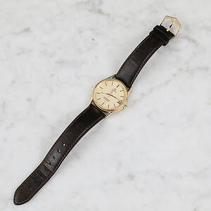 ARMBANDSUR, guld på stål, Omega Seamaster.