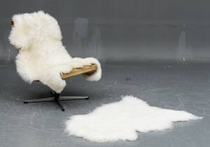 To skandinaviske lammeskind, hvide 2