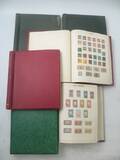 Samling frimärken, 6 st. album