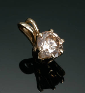 Diamantvedhæng, ca. 0.55 ct.