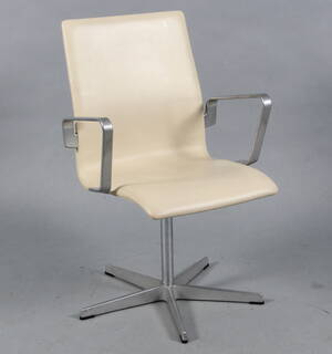 Arne Jacobsen. Oxford stol, læder