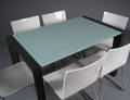 Italiensk design - Spisebord med 6 hvide stole 7