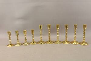 Ljusstakar i mässing 10 st