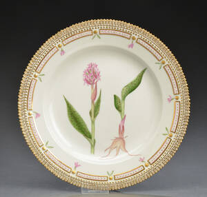 Royal Copenhagen. Flora Danica, tallerken