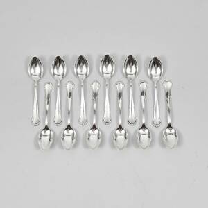 Teskedar, 12 st. silver