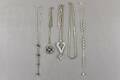Halsband i silver 5 st