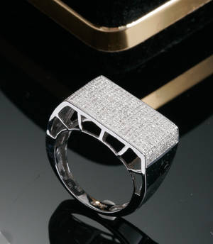 Diamant herrering, ca 1.20 ct