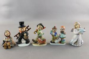 Figuriner 5 st bla Goebel och Hummel