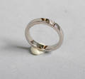 Ring, vitt guld med brilliant, 4,6 gram brilliant 0.08 C