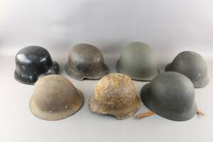 Militärhjälmar 7 st