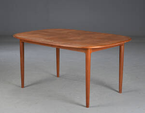 Dansk møbelproducent, teak spisebord med tillægsplader 3