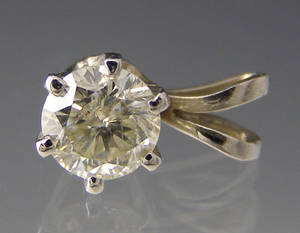Brillant vedhæng ca. 0.45 ct.