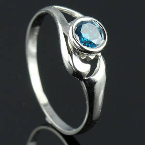 Solitaire ring ca. 0.40 ct.