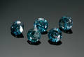 Parti uindfattede blå brillanter, 2.25 ct 5
