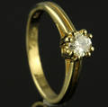 Solitaire ring ca. 0.40 ct.