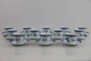 KAFFEGODS,  12 st, Tranquebar, Royal Copenhagen