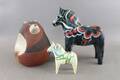 Figurin Nittsjö och dalahästar 2 st