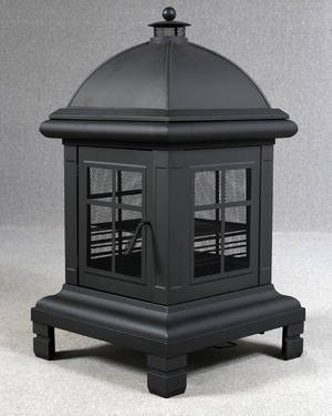 BÃ¥lhusgrill, pulverlakeret aluminium