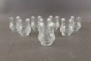 Selterglas Orrefors Påfågel 8 st