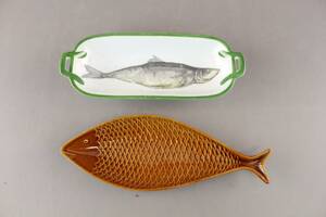 Fiskfat 2 st bla Gustavsberg