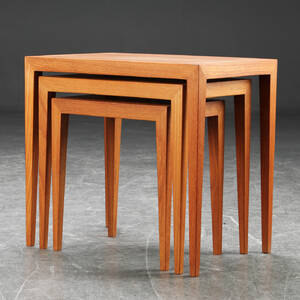 Severin Hansen. Sæt indskudsborde af teak 3