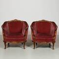 BALJFÅTÖLJER 1 par, Louis XV-stil, 1900-talets mitt