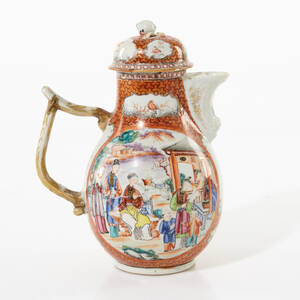 Kaffekanna Kina Mandarinporslin 1700-tal