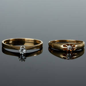 Ringar med diamanter