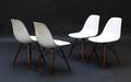 Charles Eames 1907 - 1978. Sæt på fire skalstole, model DSW 4